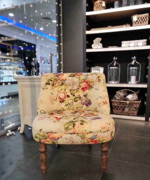 Кресло Бастиан с цветочным принтом - лучшие Интерьерные кресла в INMYROOM