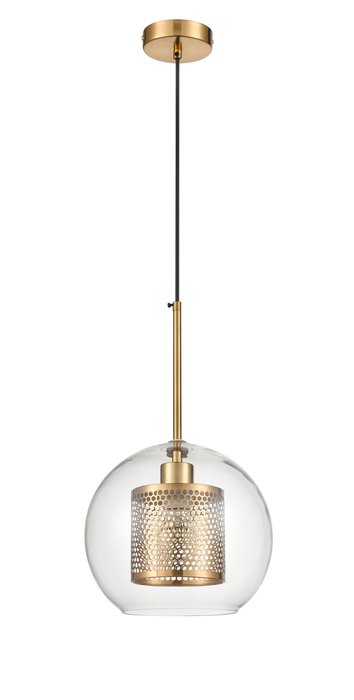 Подвесной светильник Coro с плафоном из металла и стекла  - купить Подвесные светильники по цене 10235.0