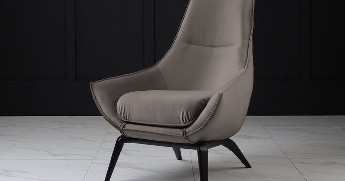 Кресло Ermes темно-серого цвета  - лучшие Интерьерные кресла в INMYROOM