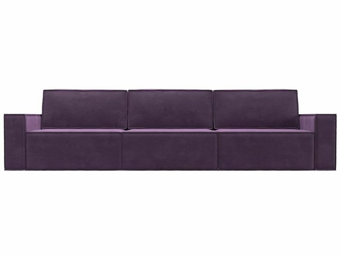 Прямой диван-кровать Куба лонг сиреневого цвета - купить Прямые диваны по цене 79999.0