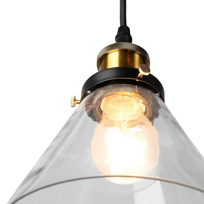 Подвесной светильник Factory filament со стеклянным плафоном - лучшие Подвесные светильники в INMYROOM