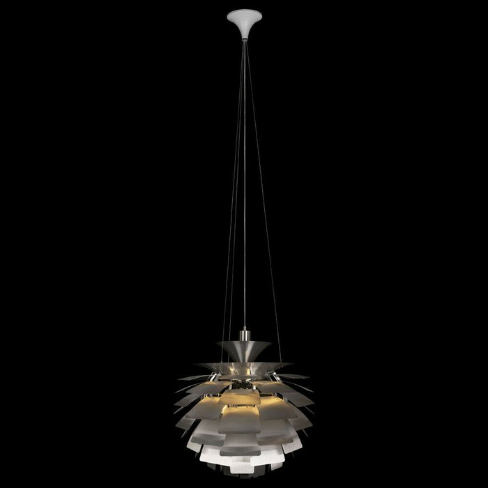 Подвесная люстра Artichoke М серебряного цвета - купить Подвесные люстры по цене 85200.0