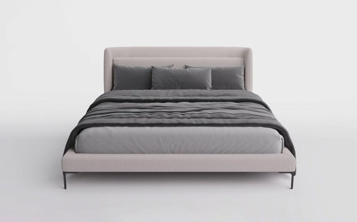 Кровать Blanche 180х200 бежевого цвета - купить Кровати для спальни по цене 59900 Кровать Blanche 180х200 бежевого цвета - купить Кровати для спальни по цене 59900