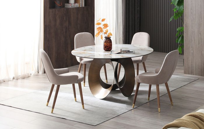Стол обеденный Teodor коричневого цвета - лучшие Обеденные столы в INMYROOM
