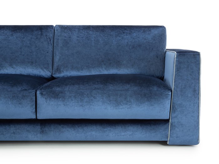 Угловой диван Аризона buono синего цвета - лучшие Угловые диваны в INMYROOM