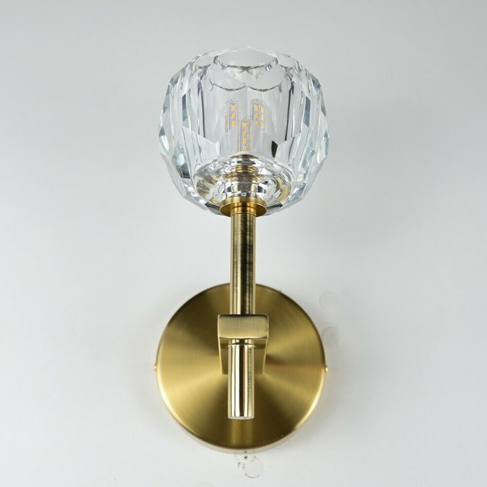 Бра RH Boule de Cristal Single Sconce Brass - купить Бра и настенные светильники по цене 6840.0