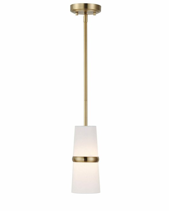 Подвесной светильник Флемиш бело-золотого цвета - купить Подвесные светильники по цене 10920.0