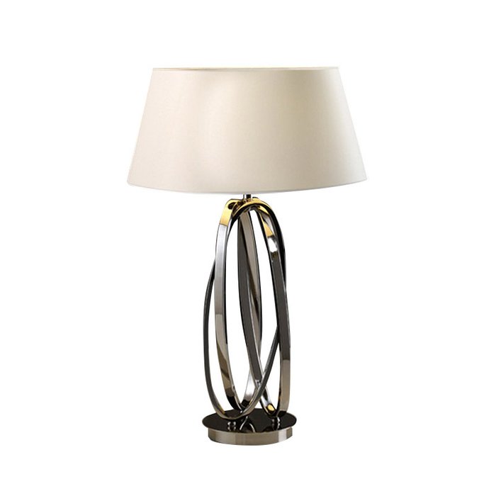 Настольная лампа Ovalos с белым абажуром