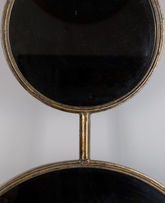 Зеркало настенное Лофт в раме золотого цвета - купить Настенные зеркала по цене 12762.0