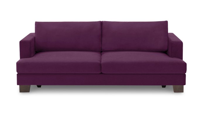 Прямой диван-кровать Марсель фиолетового цвета
