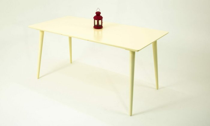 Стол обеденный раскладной Монте цвета слоновая кость - лучшие Обеденные столы в INMYROOM