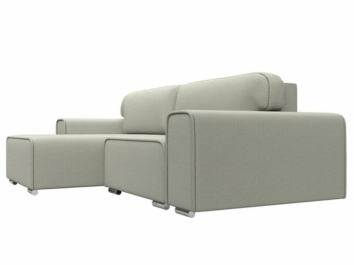 Угловой диван-кровать Лига 029 бежевого цвета левый угол - лучшие Угловые диваны в INMYROOM