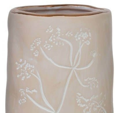 Керамическая ваза бежевого цвета - купить Вазы  по цене 1930.0