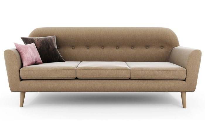 Диван Amely бежевого цвета - купить Прямые диваны по цене 94250.0 Диван Amely бежевого цвета - купить Прямые диваны по цене 94250.0