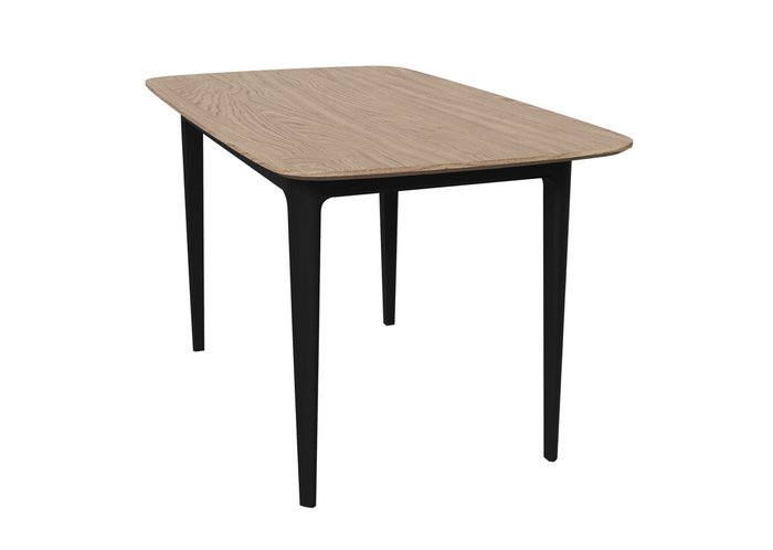 Стол обеденный Tammi 140 бежево-черного цвета - лучшие Обеденные столы в INMYROOM