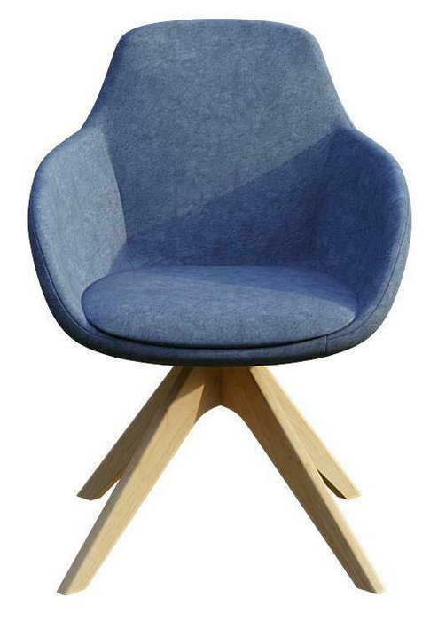 Стул Арель синего цвета - лучшие Обеденные стулья в INMYROOM