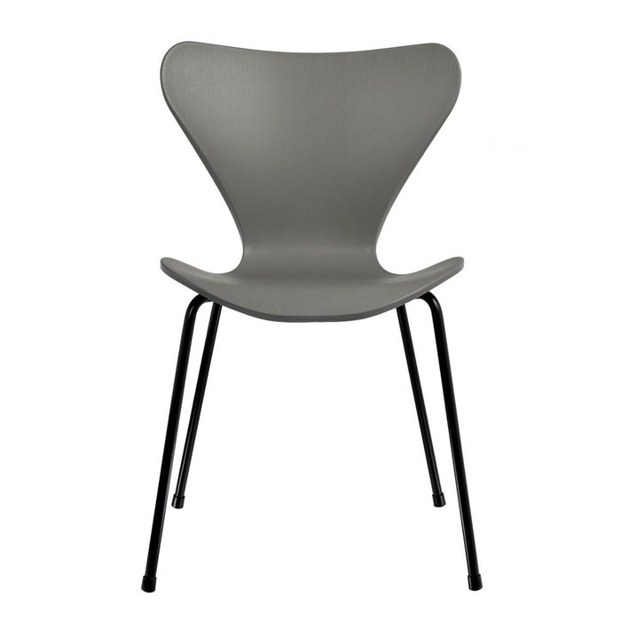 Стул Seven серый с чёрными ножками - купить Обеденные стулья по цене 6150.0