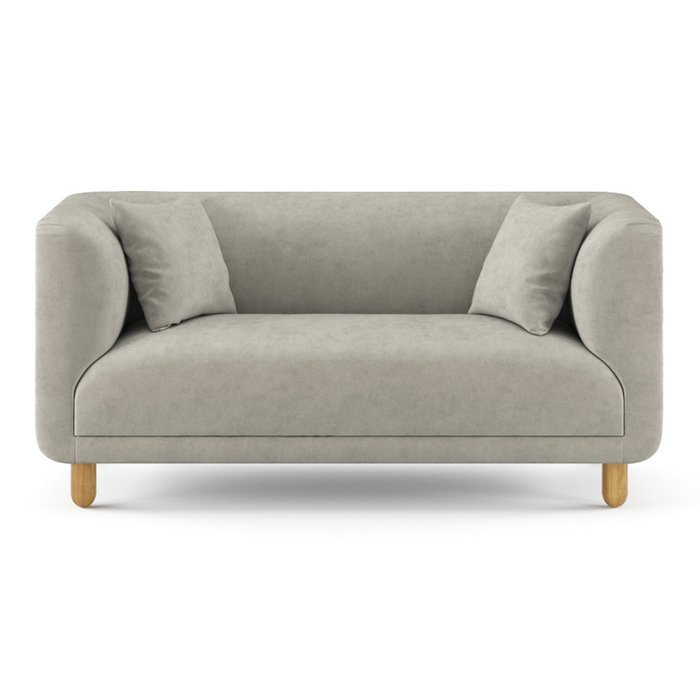 Двухместный диван Tribeca серого цвета - купить Прямые диваны по цене 66200.0