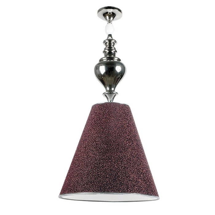 Подвесной светильник Jago "Galassia" с плафоном из ткани красного цвета
