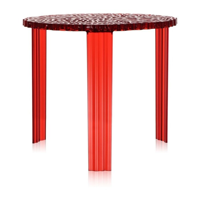 Столик журнальный T-Table красного цвета