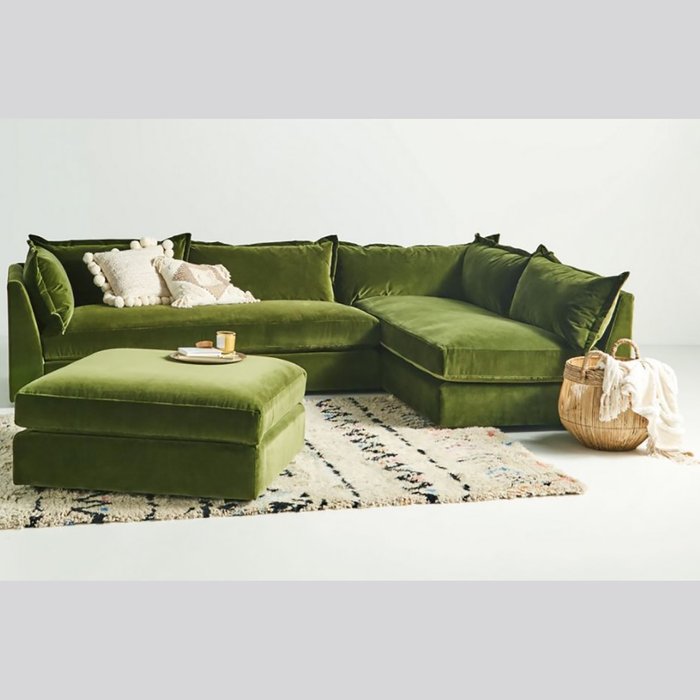Диван Denver L-Shaped dark green зеленого цвета - купить Угловые диваны по цене 225000.0