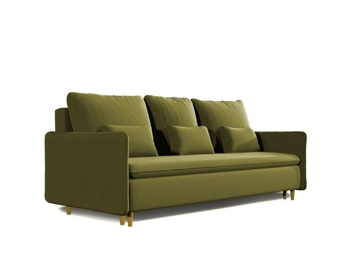 Диван-кровать Ron зеленого цвета   - купить Прямые диваны по цене 93684.0