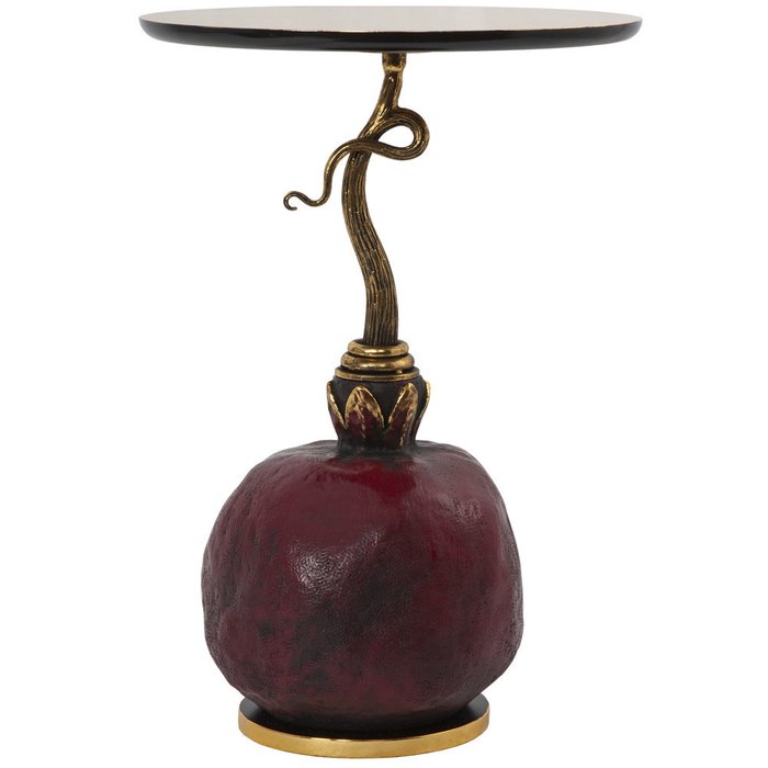 Кофейный столик Рубиновый гранат Амбер бордово-золотого цвета  - лучшие Кофейные столики в INMYROOM