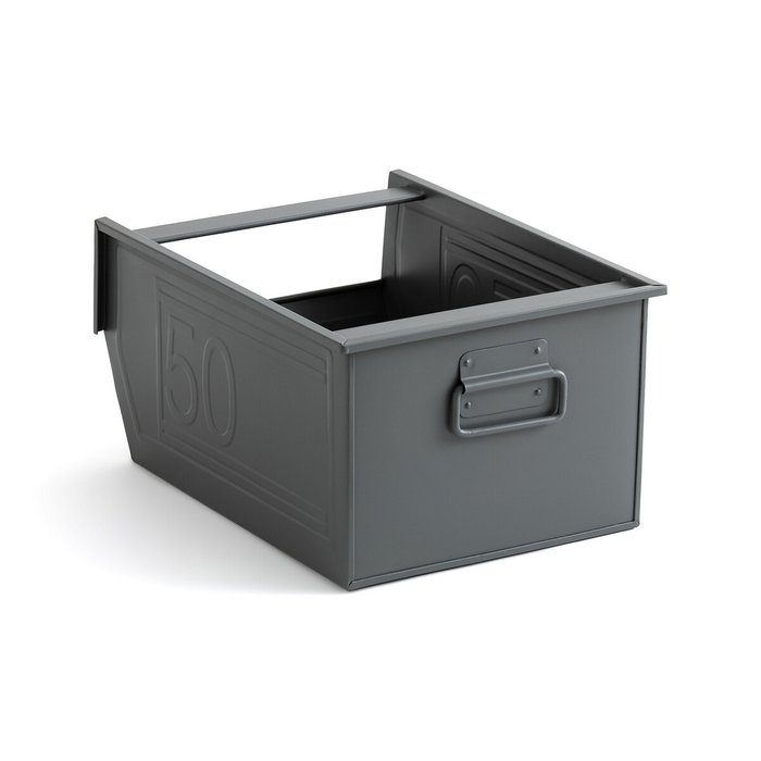 Металлический ящик Will серого цвета - купить Декоративные коробки по цене 4690.0