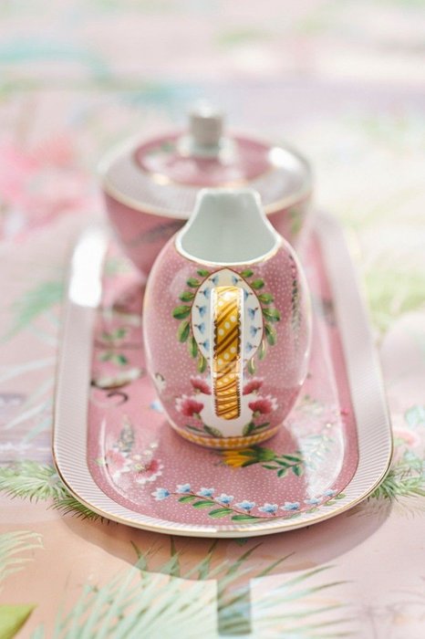 Сахарница La Majorelle розового цвета - лучшие Для чая и кофе в INMYROOM