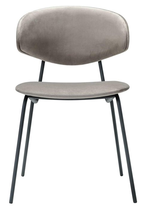 Стул Calipso серого цвета с черными ножками - купить Обеденные стулья по цене 10990.0