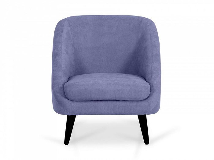 Кресло Corsica серо-синего цвета с черными ножками 