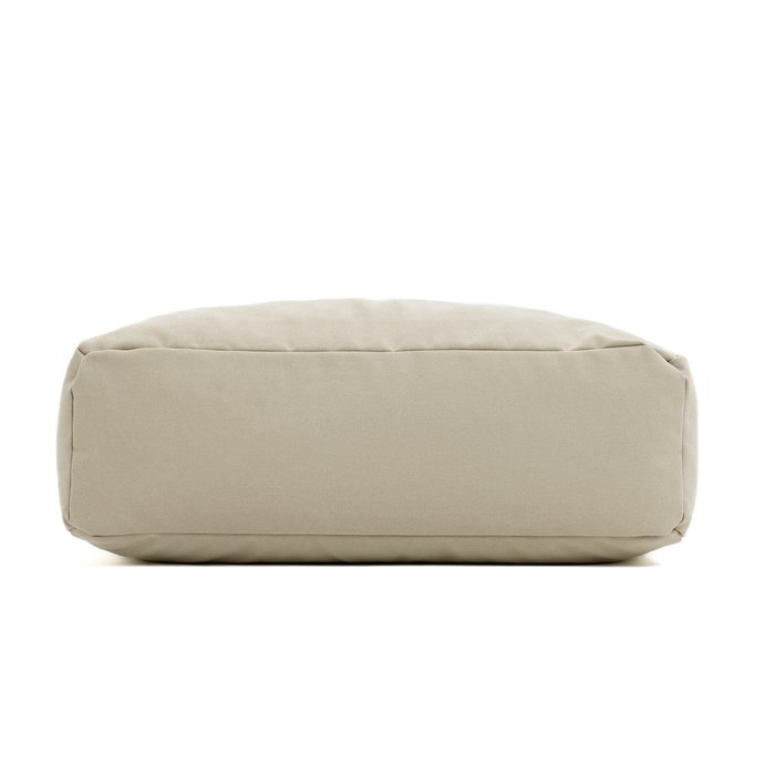 Пуф-подушка из натурального хлопка серо-бежевого цвета - купить Бескаркасная мебель по цене 9000.0