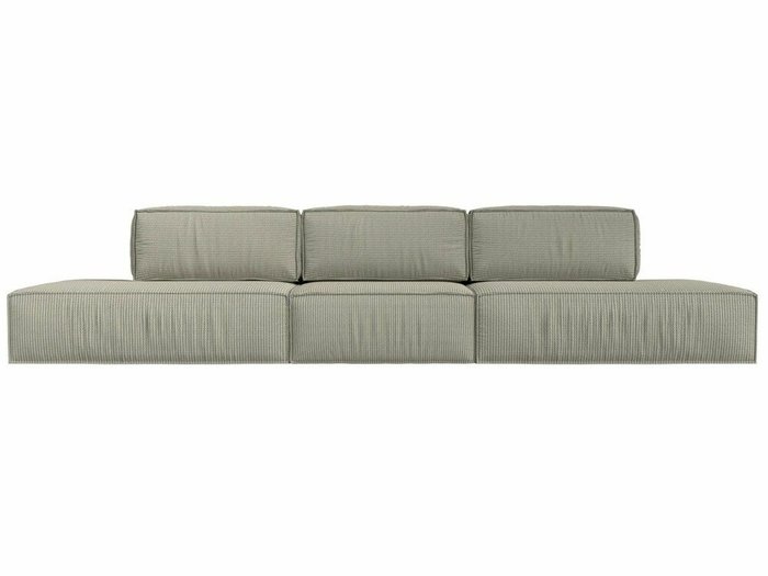 Прямой диван-кровать Прага лофт лонг серо-бежевого цвета - купить Прямые диваны по цене 99999.0
