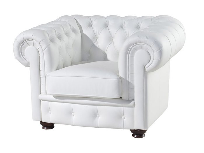 Кресло Chesterfield белого цвета - купить Интерьерные кресла по цене 69000.0