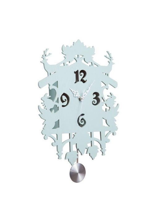 Настенные часы с маятником Puzzle Blue - купить Часы по цене 7700.0