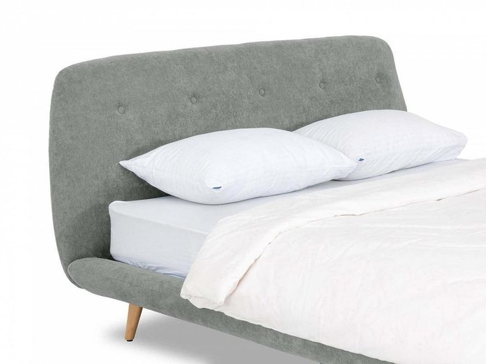 Кровать Loa 160х200 серого цвета  - лучшие Кровати для спальни в INMYROOM