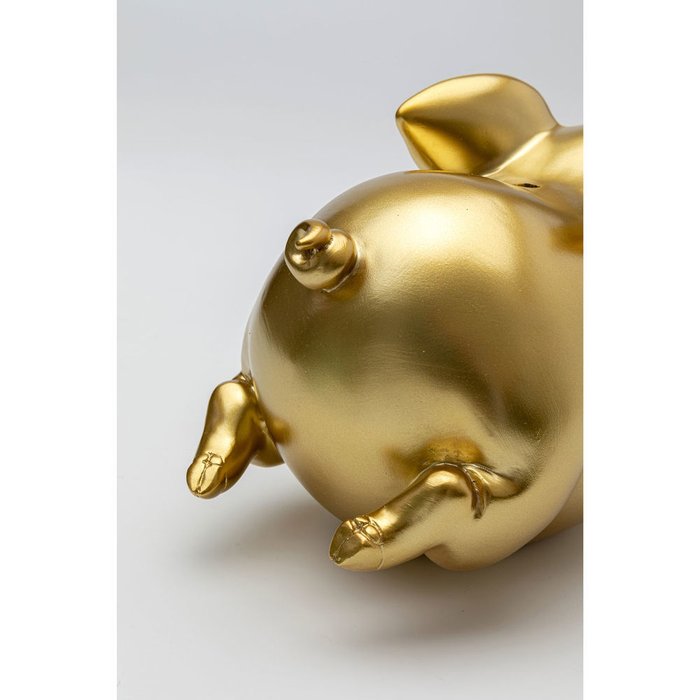 Копилка Pig золотого цвета - лучшие Фигуры и статуэтки в INMYROOM