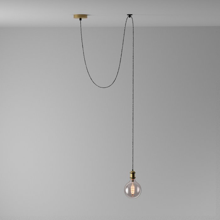 Подвесной светильник Фьюжн цвета античной бронзы - купить Подвесные светильники по цене 2670.0