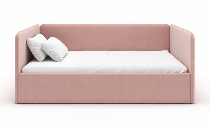 Кровать-диван Leonardo 90х200 розового цвета с подъемным механизмом - купить Одноярусные кроватки по цене 18925.0