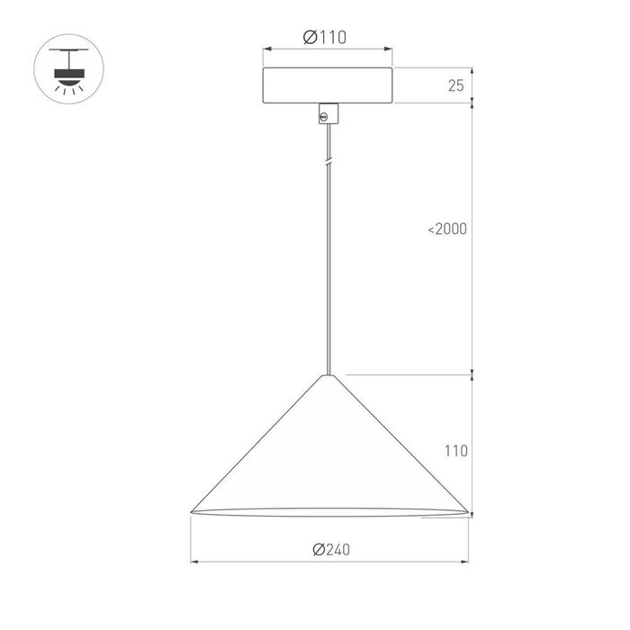 Подвесной светильник Makoto 057212 (алюминий, цвет черный) - лучшие Подвесные светильники в INMYROOM Подвесной светильник Makoto 057212 (алюминий, цвет черный) - лучшие Подвесные светильники в INMYROOM