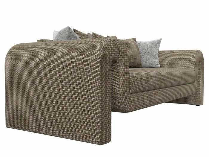 Прямой диван Волна бежево-коричневого цвета - лучшие Прямые диваны в INMYROOM