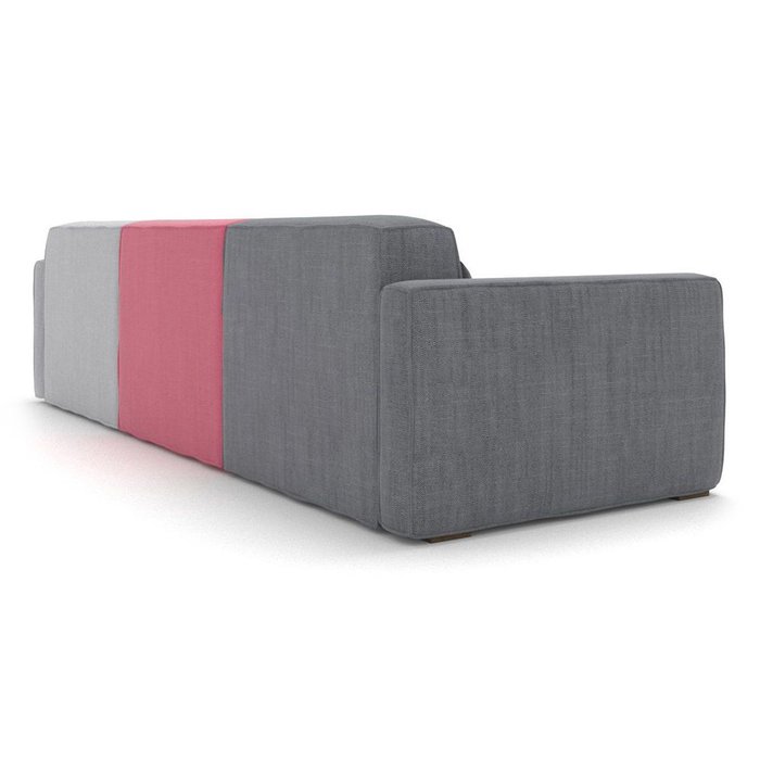 Трехместный диван Cubus MIX серо-розового цвета - лучшие Прямые диваны в INMYROOM