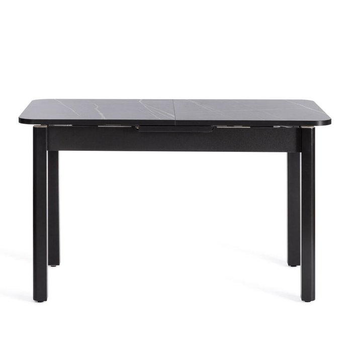 Раздвижной обеденный стол Aligery черного цвета - лучшие Обеденные столы в INMYROOM