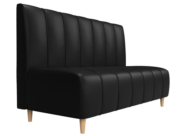 Диван прямой Ральф черного цвета (экокожа) - лучшие Прямые диваны в INMYROOM