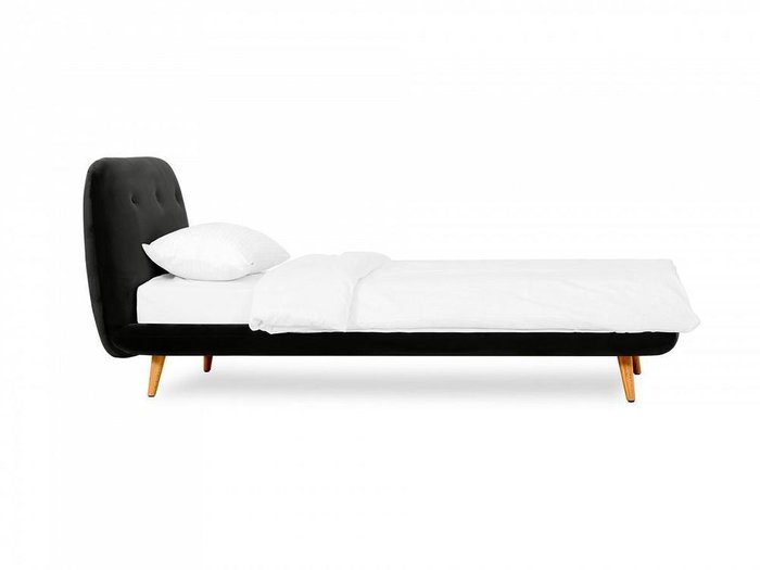 Кровать Loa 90х200 черного цвета - купить Кровати для спальни по цене 50040.0
