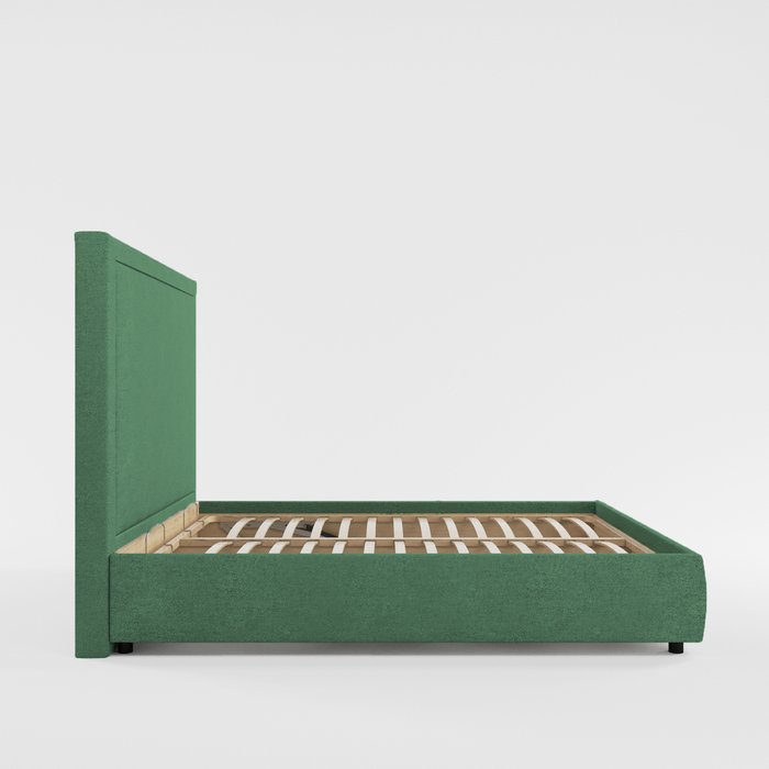 Кровать с подъемным механизмом Monica 200x200 зеленого цвета - лучшие Кровати для спальни в INMYROOM