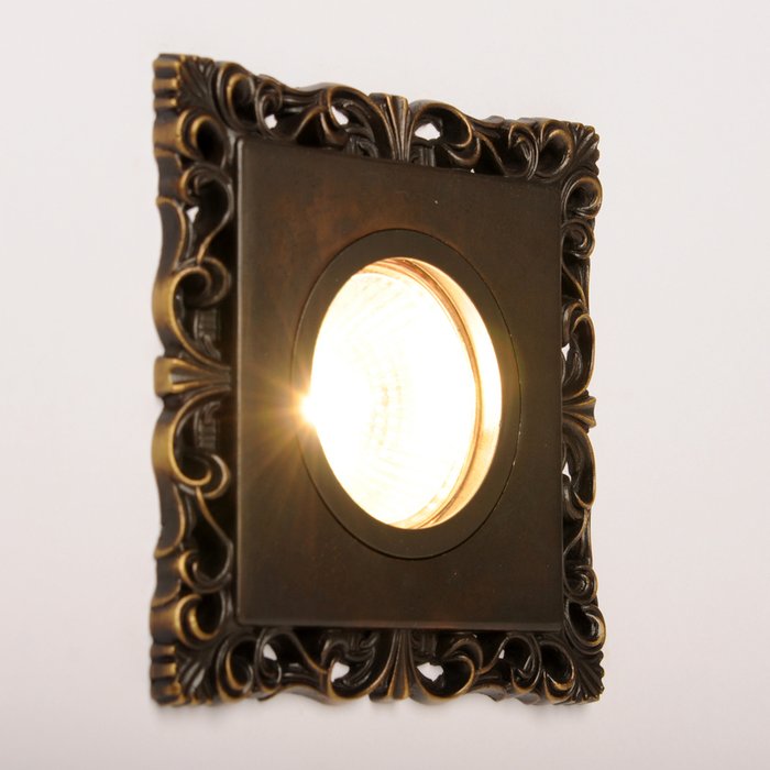 Точечный светильник 5009-BL (металл, цвет черный) - купить Встраиваемые споты по цене 967.0
