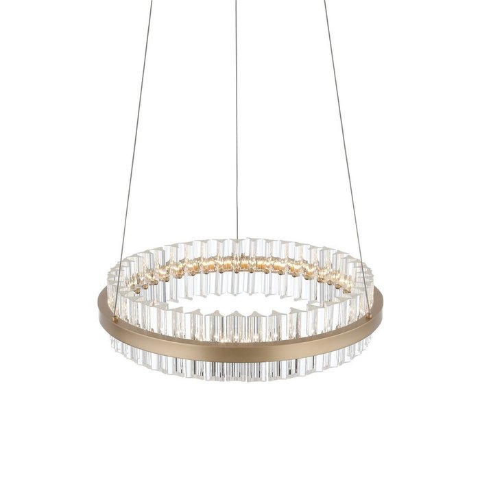 Подвесной светодиодный светильник Cherio золото - лучшие Подвесные люстры в INMYROOM