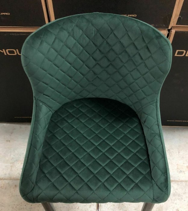 Стул полубарный Cindy темно-зеленого цвета - купить Барные стулья по цене 5520.0