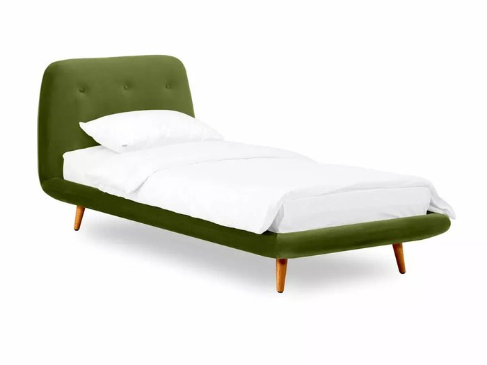 Кровать Loa 90х200 зеленого цвета - купить Кровати для спальни по цене 57870.0